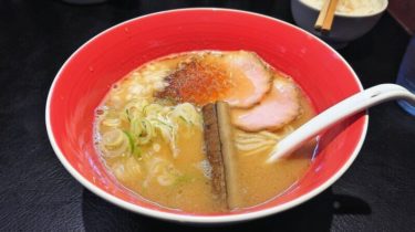 【MEN-EIJI HIRAGISHI BASE(麺エイジ)】拘りの濃厚な魚介豚骨醤油と全粒粉麺