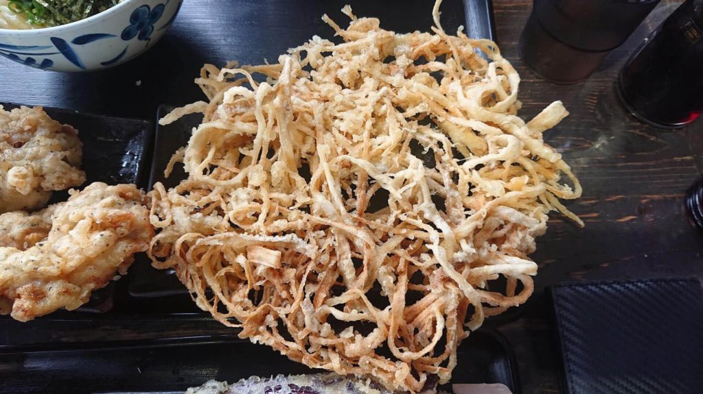 かばと製麺所のごぼう天ぷら