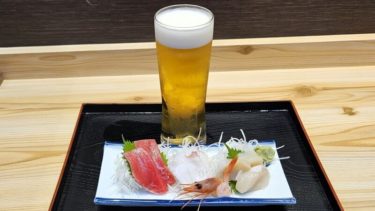 【小松水産の海鮮丼】新札幌駅直結！刺身が美味しい「ちょい飲みセット」