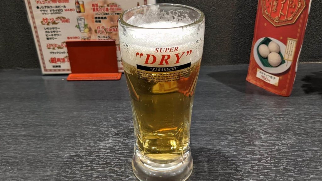 東京五十番すすきの店のビール
