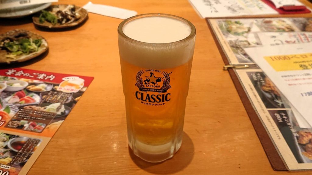 饂飩の四國のビール