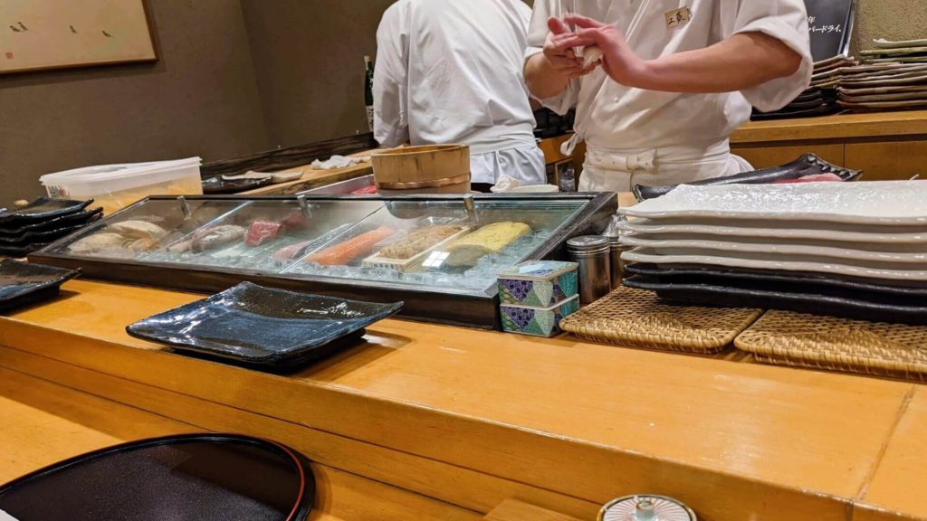 寿司の福家のキッチン