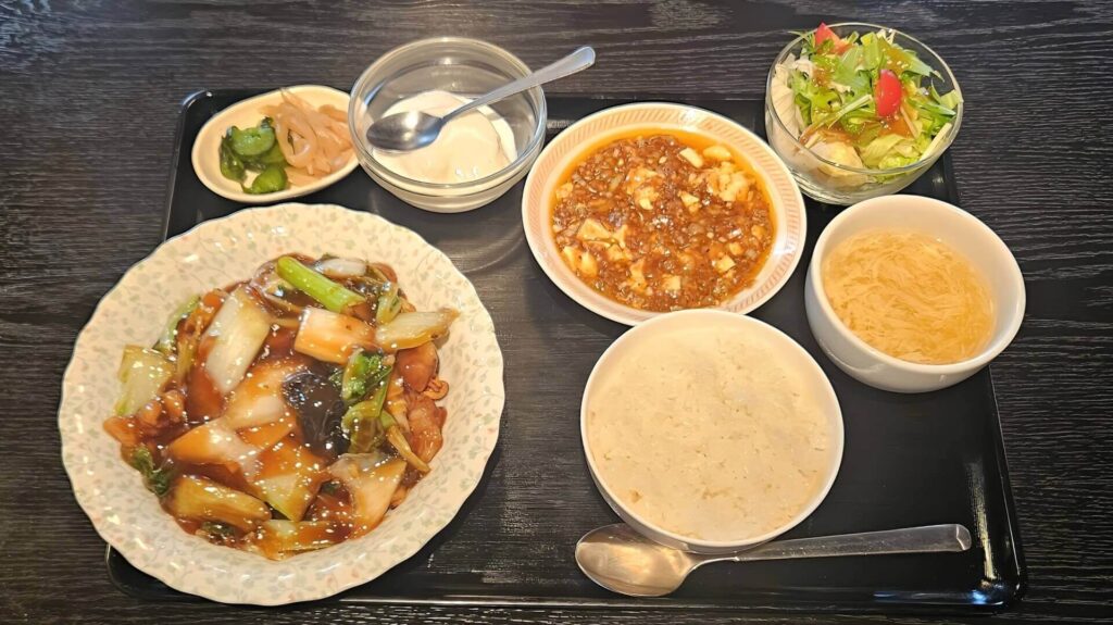 五目あんかけ焼きそばセット1