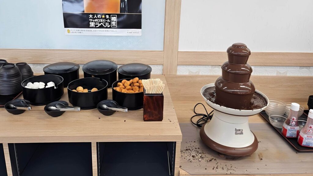 チョコレートフォンデュコーナー