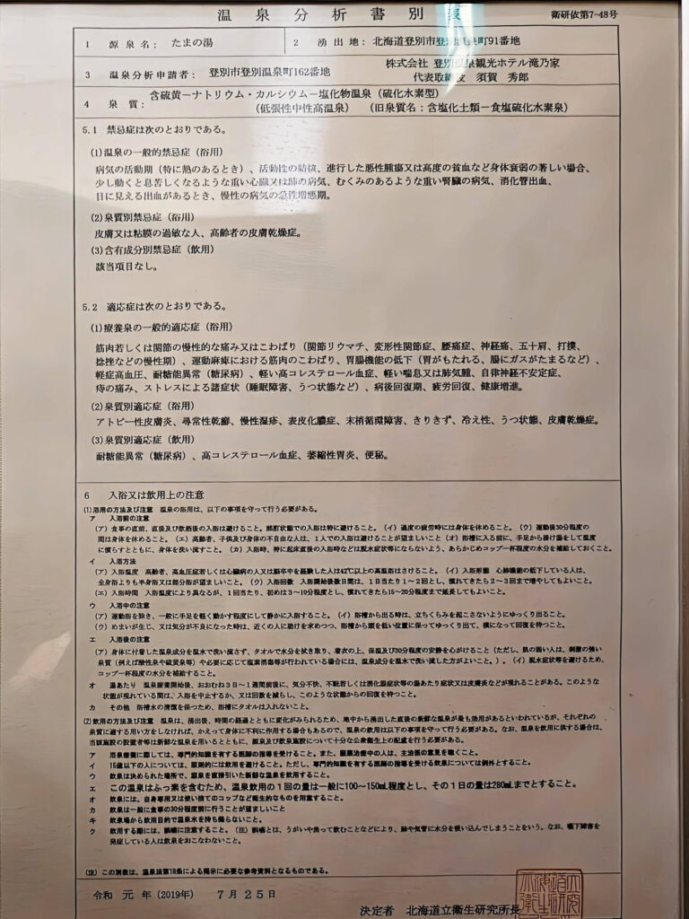 5階の温泉分析書1-2