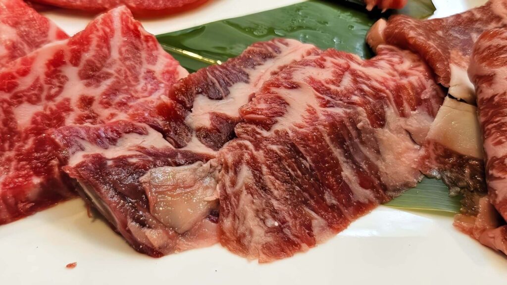 5種の上焼肉ランチの牛サガリ