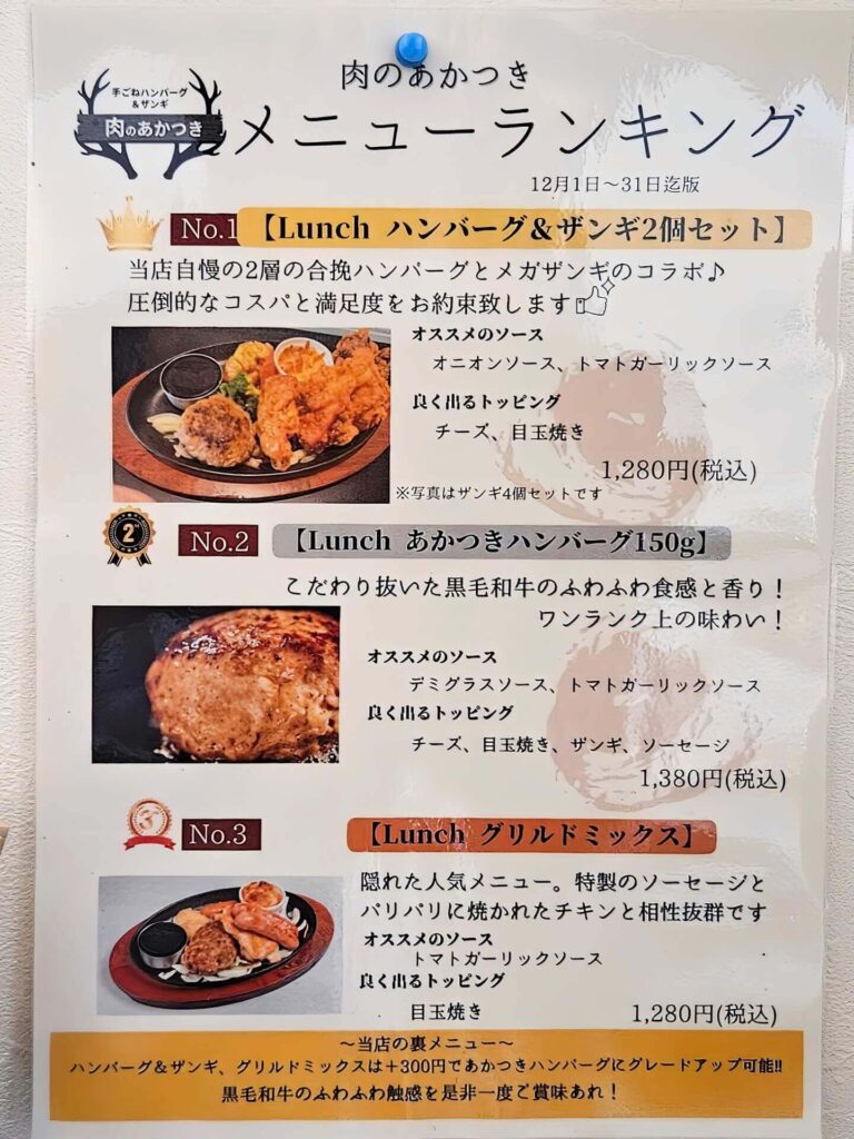 メニュー1